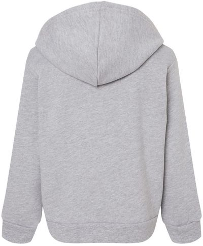 Am image of a Custom Bella and Canvas Toddler Sponge Fleece Pullover Hoodie in Athletic Heather!