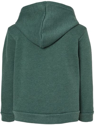 Am image of a Custom Bella and Canvas Toddler Sponge Fleece Pullover Hoodie in Heather Forest!