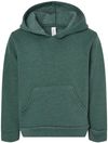 Am image of a Custom Bella and Canvas Toddler Sponge Fleece Pullover Hoodie in Heather Forest!