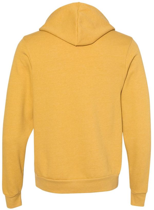 An image of a Custom Bella and Canvas Unisex Sponge Fleece Pullover Hoodie in Heather Mustard!