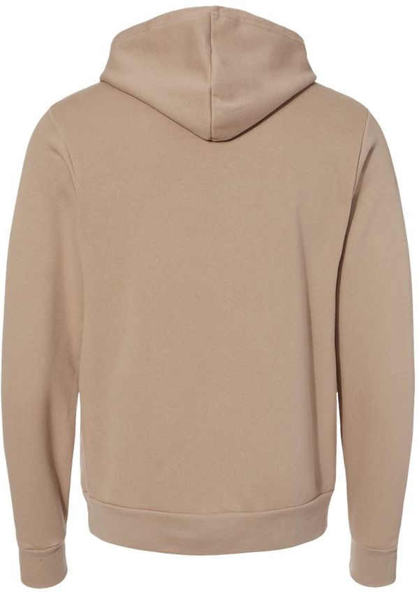 An image of a Custom Bella and Canvas Unisex Sponge Fleece Pullover Hoodie in Tan!
