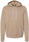 An image of a Custom Bella and Canvas Unisex Sponge Fleece Pullover Hoodie in Tan!