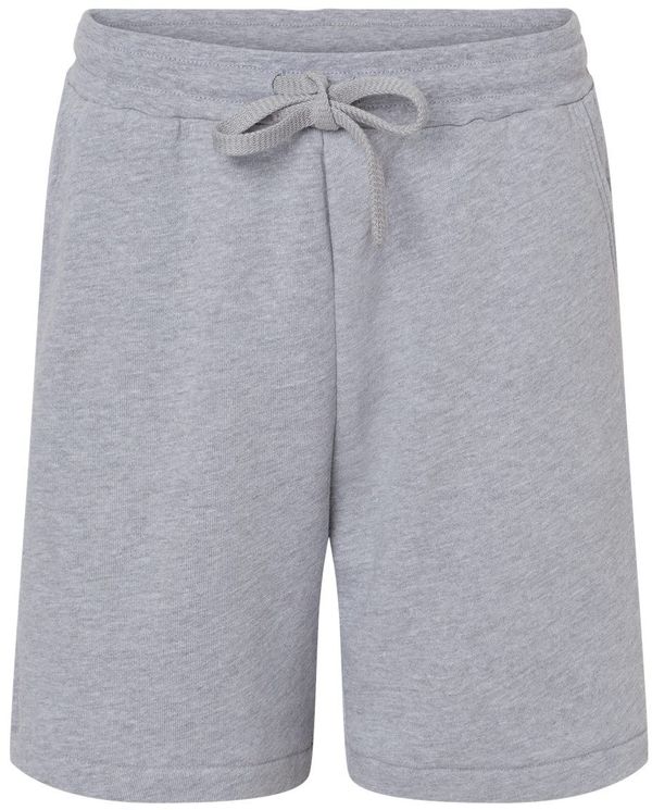 Am image of a Custom Bella and Canvas Unisex Sponge Fleece Shorts in Athletic Heather!