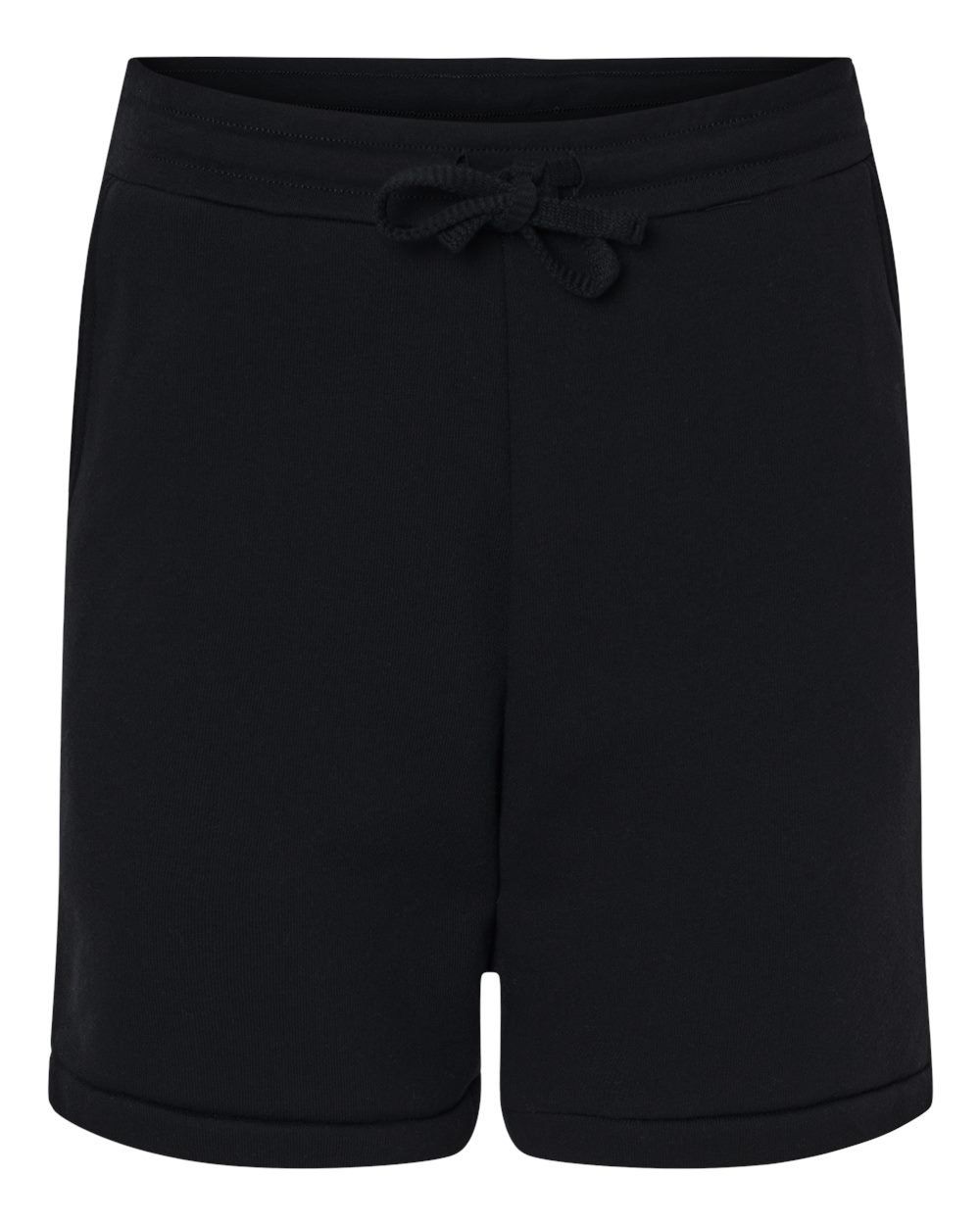 Bella and Canvas Unisex Sponge Fleece Shorts in Black