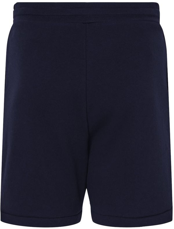 Am image of a Custom Bella and Canvas Unisex Sponge Fleece Shorts in Navy!