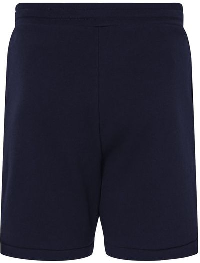 Am image of a Custom Bella and Canvas Unisex Sponge Fleece Shorts in Navy!