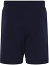 Am image of a Custom Bella and Canvas Unisex Sponge Fleece Shorts in Navy!