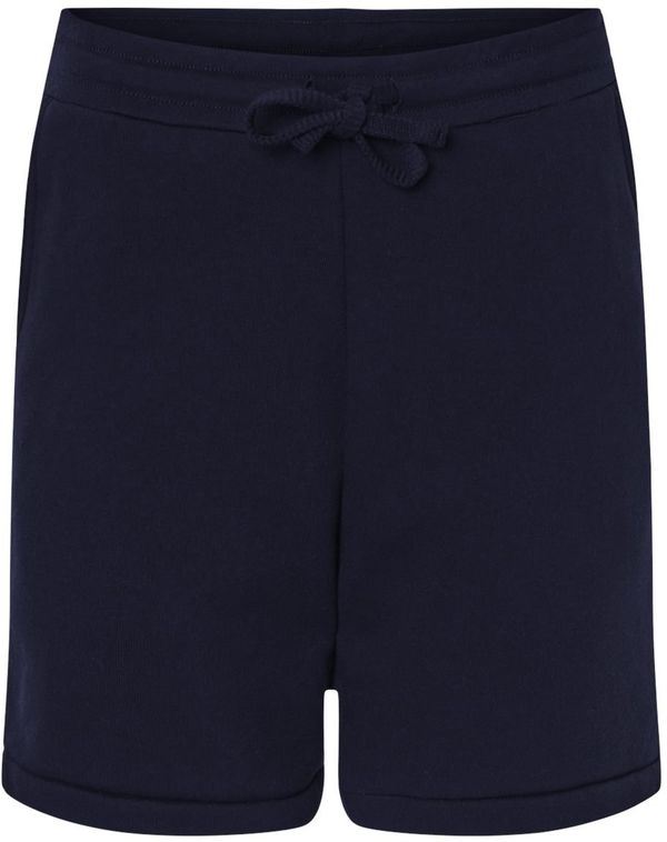 Am image of a Custom Bella and Canvas Unisex Sponge Fleece Shorts in Navy!
