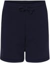 Am image of a Custom Bella and Canvas Unisex Sponge Fleece Shorts in Navy!