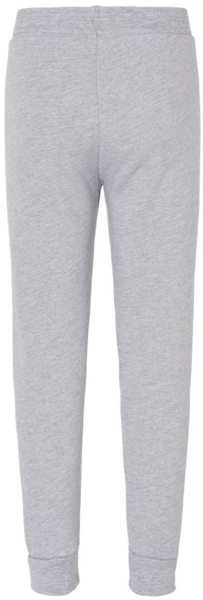 Am image of a Custom Bella and Canvas Toddler Sponge Fleece Jogger Sweatpants in Athletic Heather!