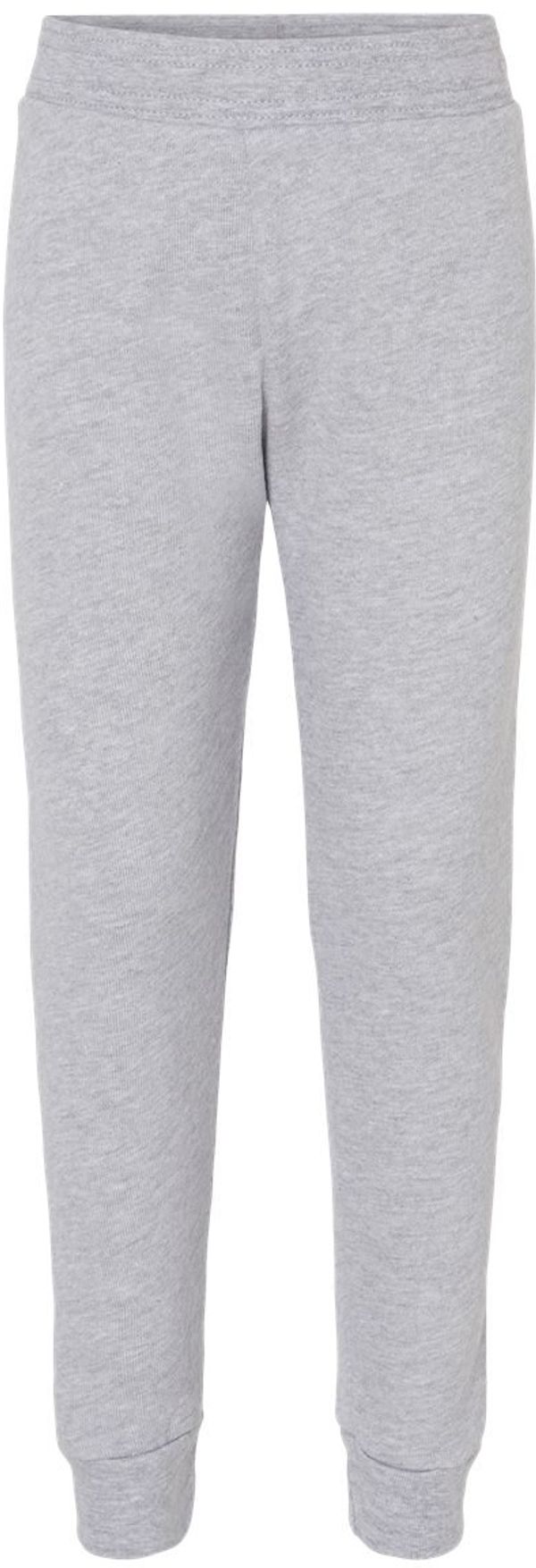 Am image of a Custom Bella and Canvas Toddler Sponge Fleece Jogger Sweatpants in Athletic Heather!