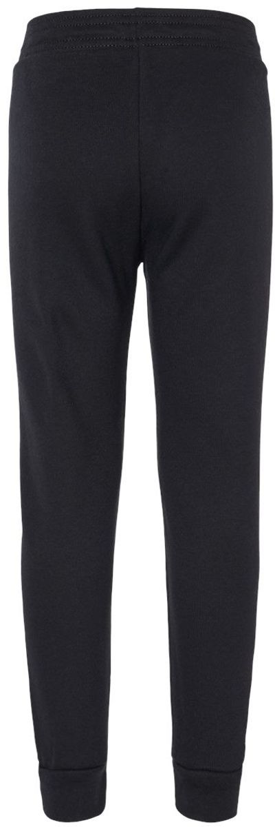 Am image of a Custom Bella and Canvas Toddler Sponge Fleece Jogger Sweatpants in Black!