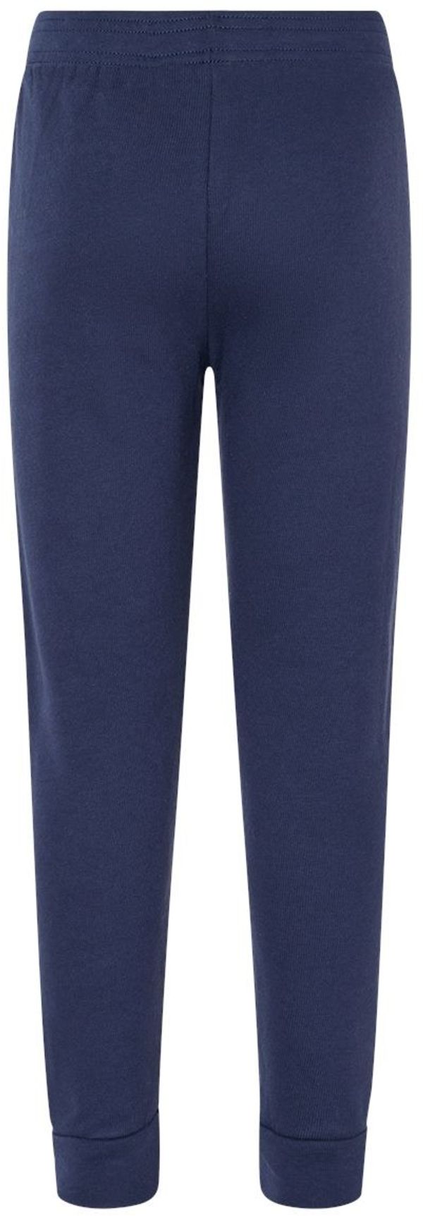 Am image of a Custom Bella and Canvas Toddler Sponge Fleece Jogger Sweatpants in Navy!