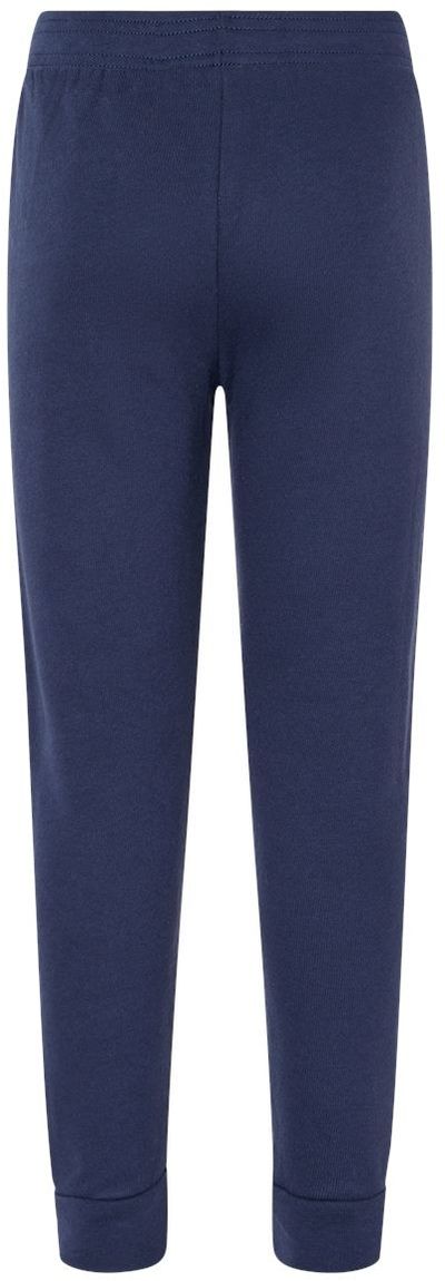 Am image of a Custom Bella and Canvas Toddler Sponge Fleece Jogger Sweatpants in Navy!