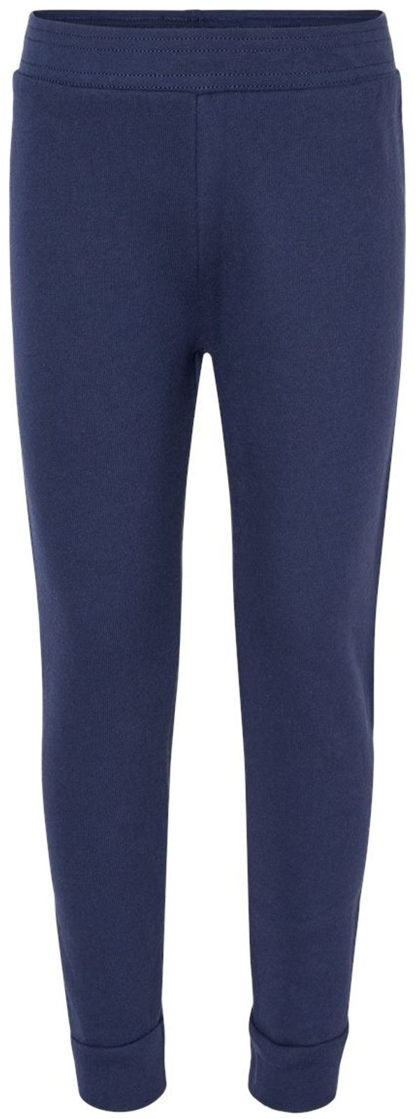 Am image of a Custom Bella and Canvas Toddler Sponge Fleece Jogger Sweatpants in Navy!