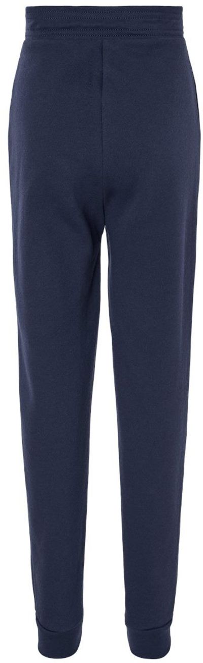 Am image of a Custom Bella and Canvas Youth Jogger Sweatpants in Navy!