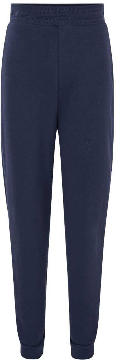 Am image of a Custom Bella and Canvas Youth Jogger Sweatpants in Navy!