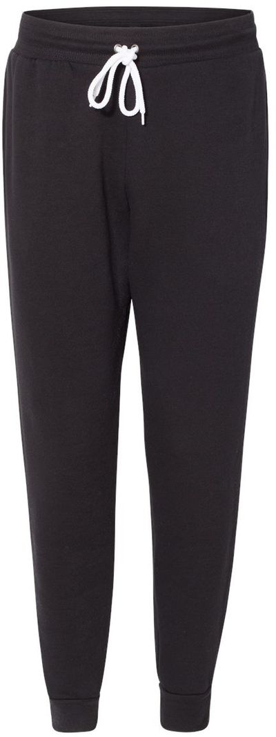 Am image of a Custom Bella and Canvas Unisex Jogger Sweatpant in Black!