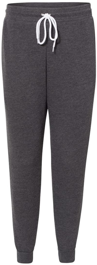 Am image of a Custom Bella and Canvas Unisex Jogger Sweatpant in Dark Grey Heather!