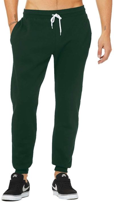 Am image of a Custom Bella and Canvas Unisex Jogger Sweatpant in Forest!