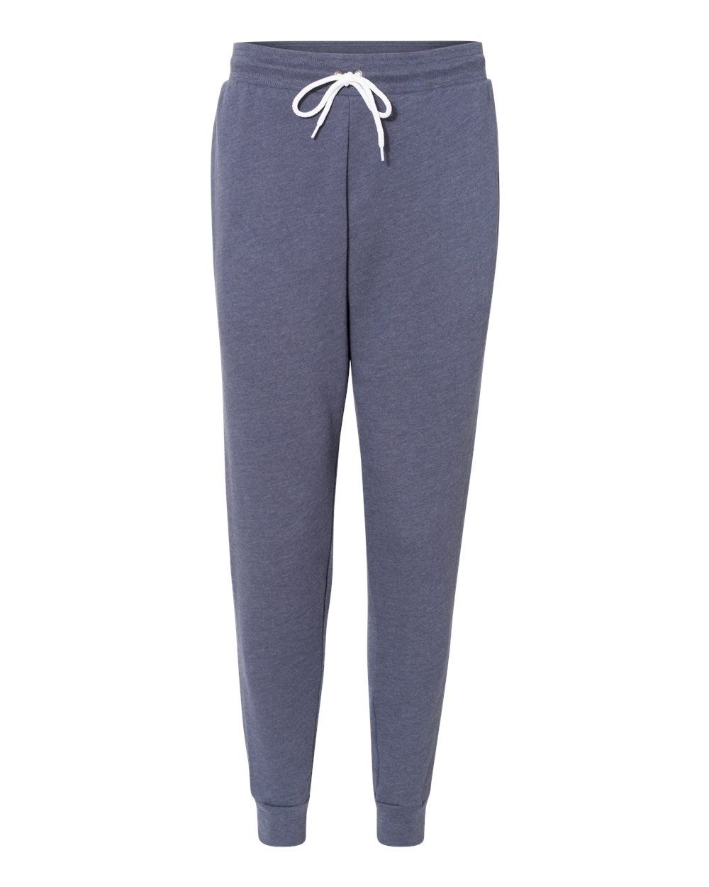 Bella and Canvas Unisex Jogger Sweatpant in Heather Navy