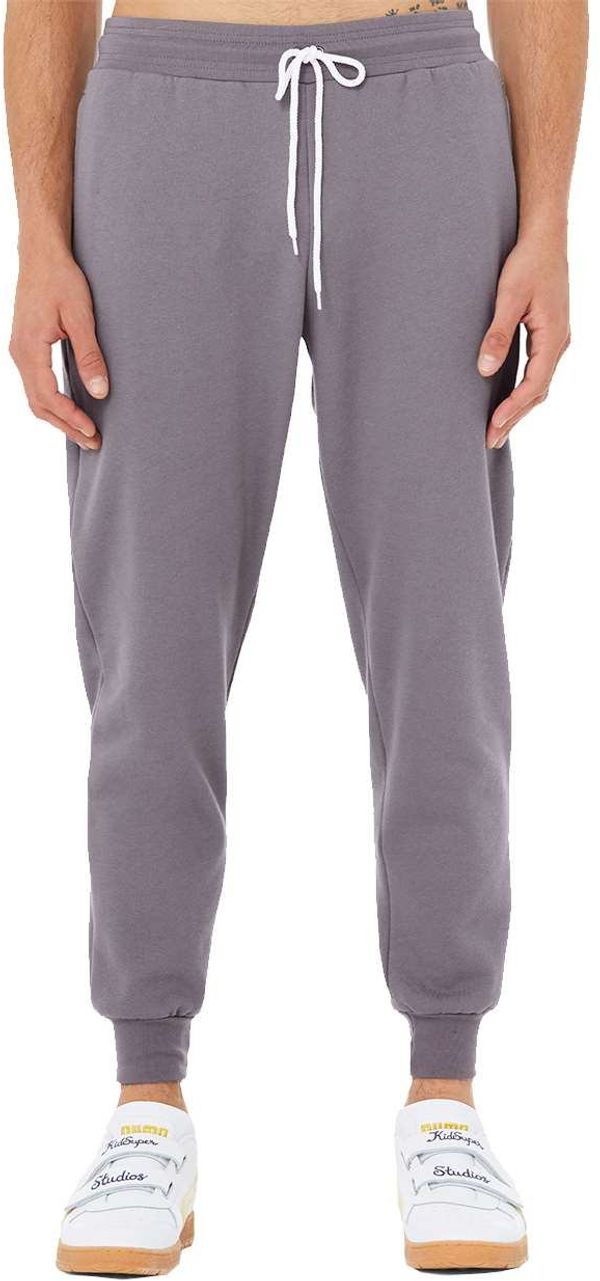 Am image of a Custom Bella and Canvas Unisex Jogger Sweatpant in Storm!