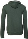 Am image of a Custom Bella and Canvas Poly Cotton Fleece Full Zip Hoodie in Heather Forest!