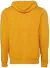 An image of a Custom Bella and Canvas Poly Cotton Fleece Full Zip Hoodie in Heather Mustard!