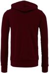 An image of a Custom Bella and Canvas Poly Cotton Fleece Full Zip Hoodie in Maroon!