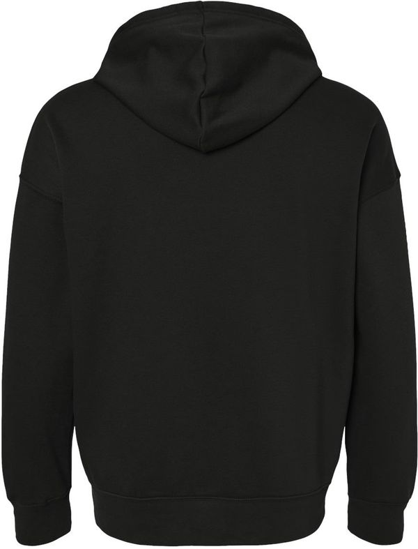 Am image of a Custom BELLA and CANVAS Unisex Sponge Fleece DTM Full Zip Hoodie in Black!