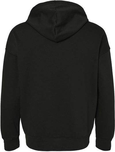 Am image of a Custom BELLA and CANVAS Unisex Sponge Fleece DTM Full Zip Hoodie in Black!