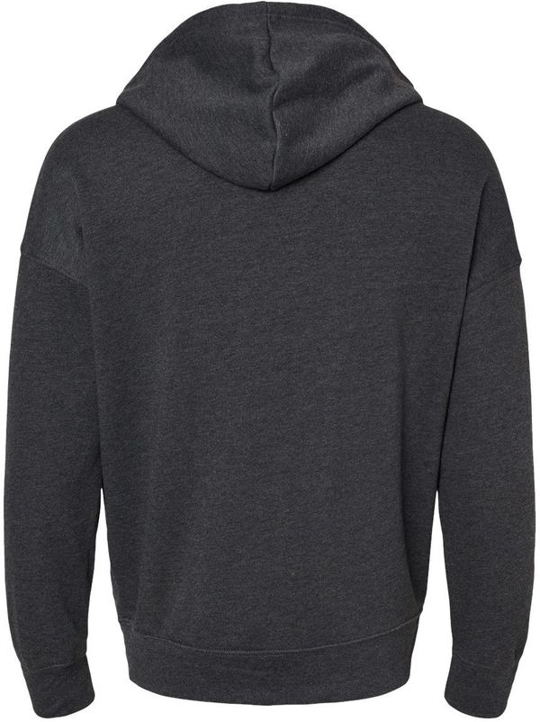 Am image of a Custom BELLA and CANVAS Unisex Sponge Fleece DTM Full Zip Hoodie in Dark Grey Heather!