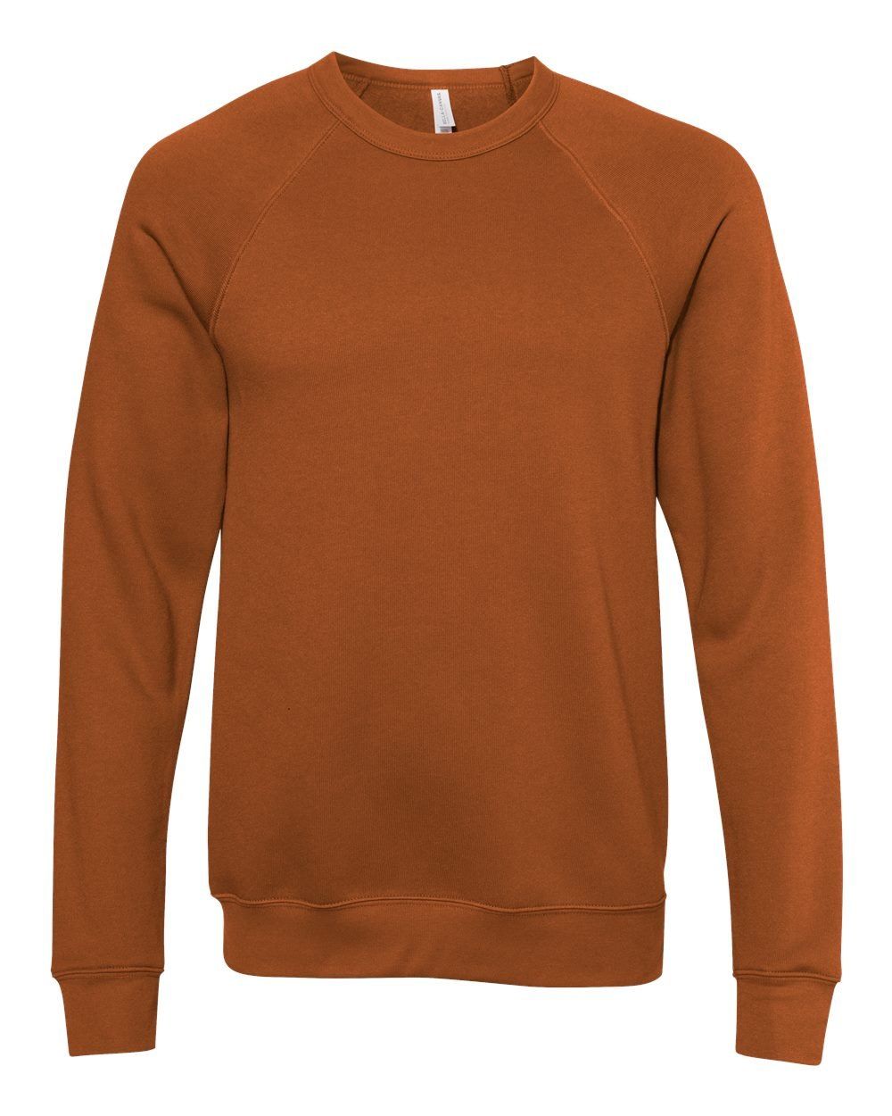 Bella and Canvas Unisex Sponge Fleece Crewneck Sweatshirt in Autumn