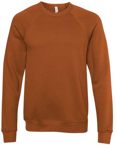 Am image of a Custom Bella and Canvas Unisex Sponge Fleece Crewneck Sweatshirt in Autumn!