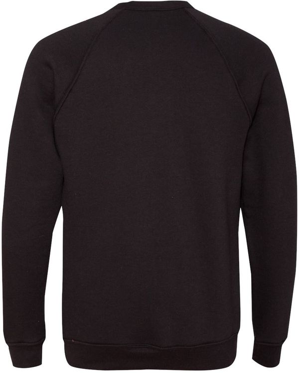 Am image of a Custom Bella and Canvas Unisex Sponge Fleece Crewneck Sweatshirt in Black!