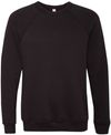 Am image of a Custom Bella and Canvas Unisex Sponge Fleece Crewneck Sweatshirt in Black!