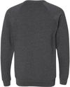 Am image of a Custom Bella and Canvas Unisex Sponge Fleece Crewneck Sweatshirt in Dark Heather Grey!