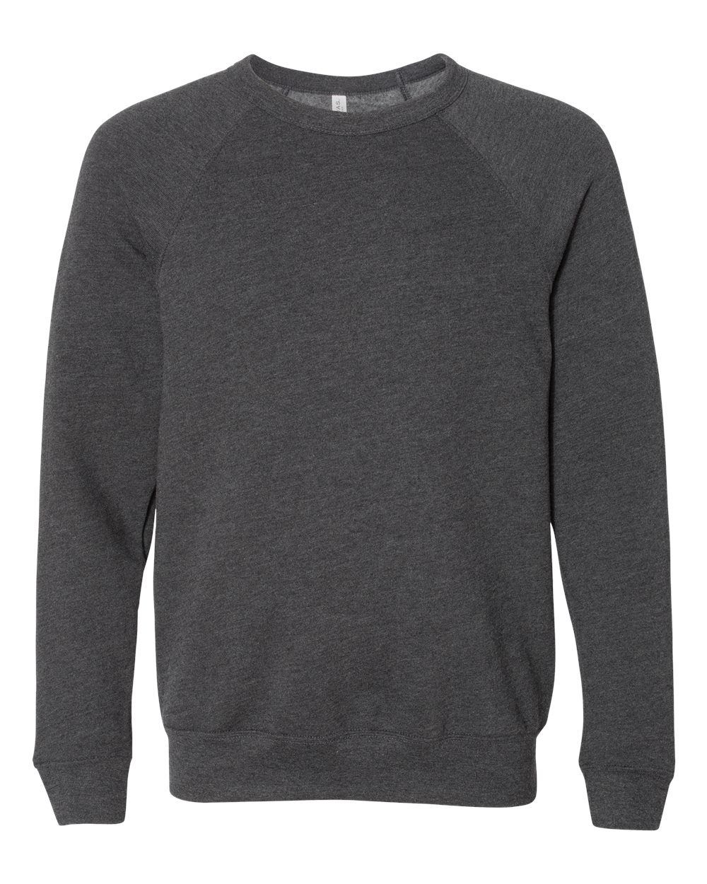 Bella and Canvas Unisex Sponge Fleece Crewneck Sweatshirt in Dark Heather Grey