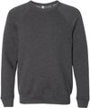 Am image of a Custom Bella and Canvas Unisex Sponge Fleece Crewneck Sweatshirt in Dark Heather Grey!