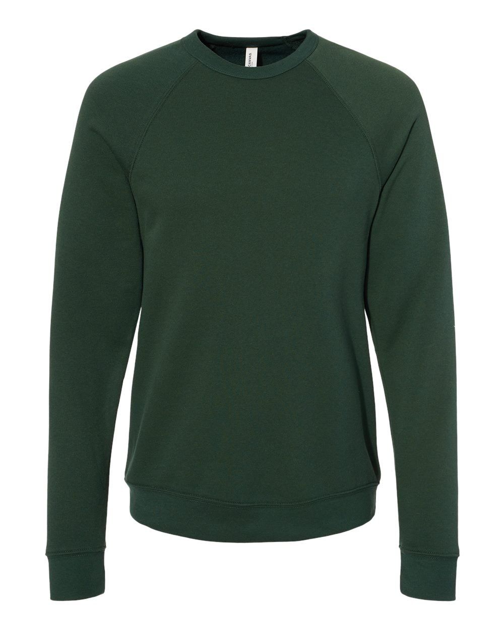 Bella and Canvas Unisex Sponge Fleece Crewneck Sweatshirt in Forest