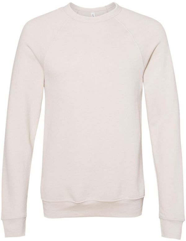 An image of a Custom Bella and Canvas Unisex Sponge Fleece Crewneck Sweatshirt in Heather Dust!