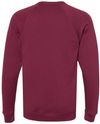 Am image of a Custom Bella and Canvas Unisex Sponge Fleece Crewneck Sweatshirt in Maroon!