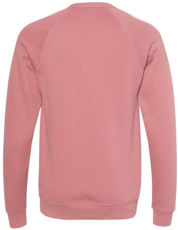 An image of a Custom Bella and Canvas Unisex Sponge Fleece Crewneck Sweatshirt in Mauve!