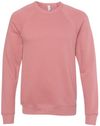 An image of a Custom Bella and Canvas Unisex Sponge Fleece Crewneck Sweatshirt in Mauve!