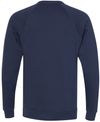 Am image of a Custom Bella and Canvas Unisex Sponge Fleece Crewneck Sweatshirt in Navy Triblend!
