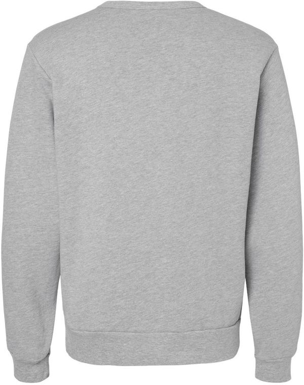 Am image of a Custom Bella and Canvas Sponge Fleece Classic Crewneck Sweatshirt in Athletic Heather!