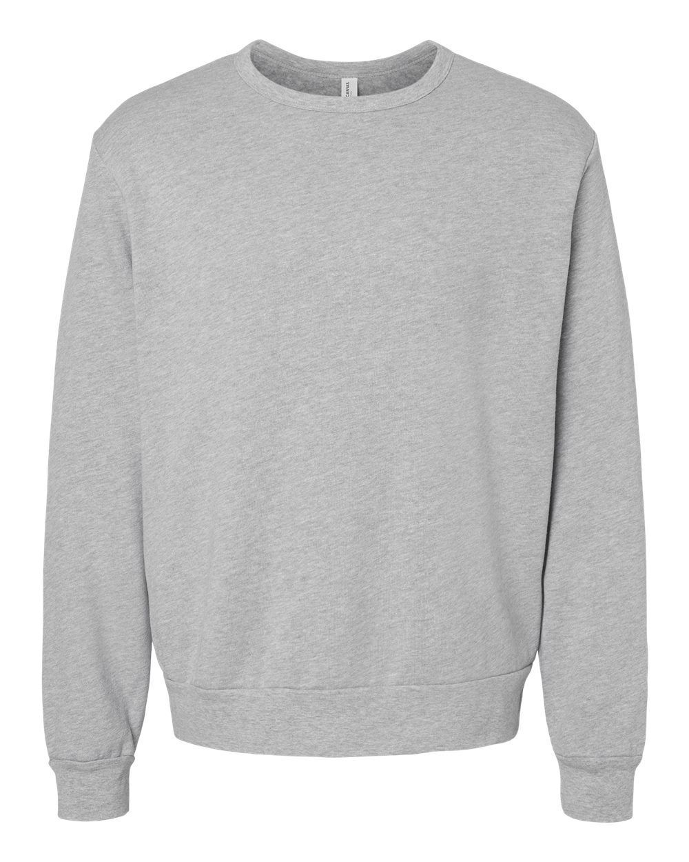 Bella and Canvas Sponge Fleece Classic Crewneck Sweatshirt in Athletic Heather