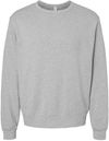 Am image of a Custom Bella and Canvas Sponge Fleece Classic Crewneck Sweatshirt in Athletic Heather!