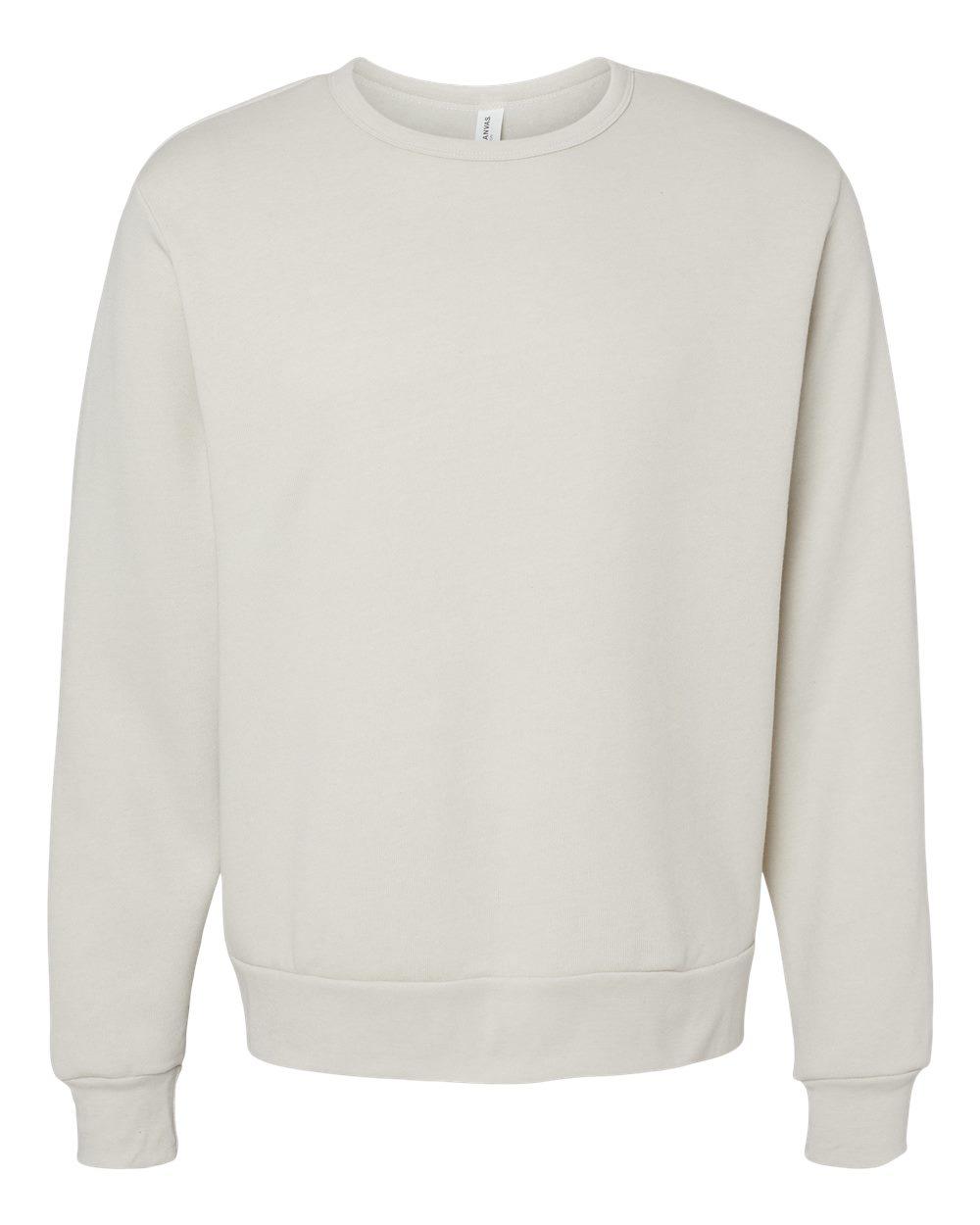 Bella and Canvas Sponge Fleece Classic Crewneck Sweatshirt in Heather Dust