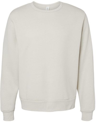 Am image of a Custom Bella and Canvas Sponge Fleece Classic Crewneck Sweatshirt in Heather Dust!